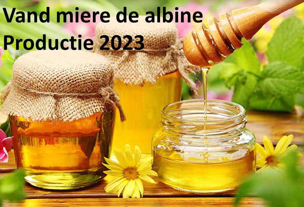 Vand miere de albine productie ECO 2025, 30RON=1kg