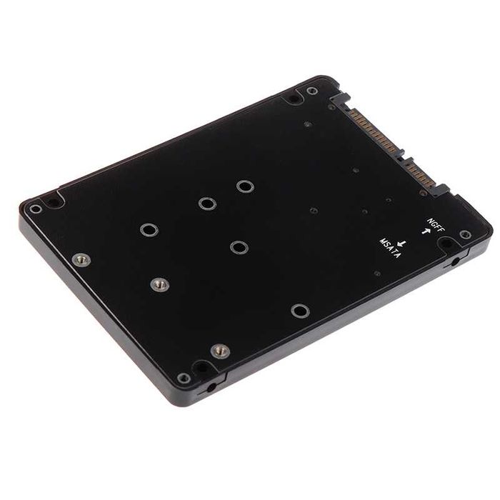 Adaptor M2 NGFF SATA SSD MSATA SSD la SATA carcasa