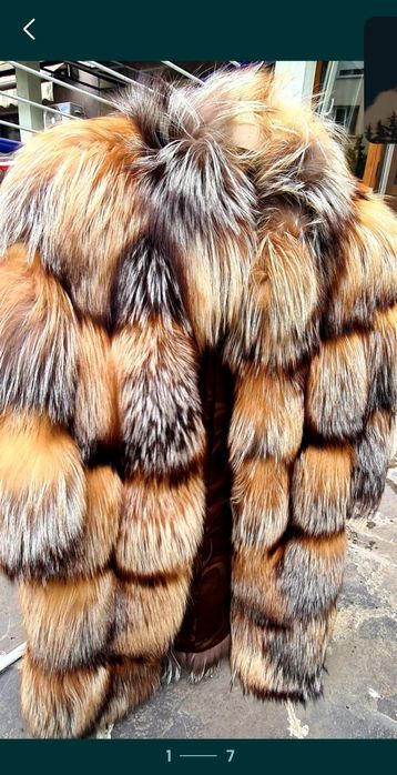 Haina lunga din blana naturala!