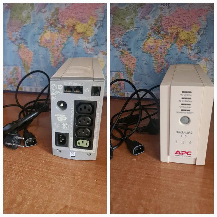 Продаётся  UPS. С кабелями.  Б/у. В хорошем состоянии. 11.000 тг