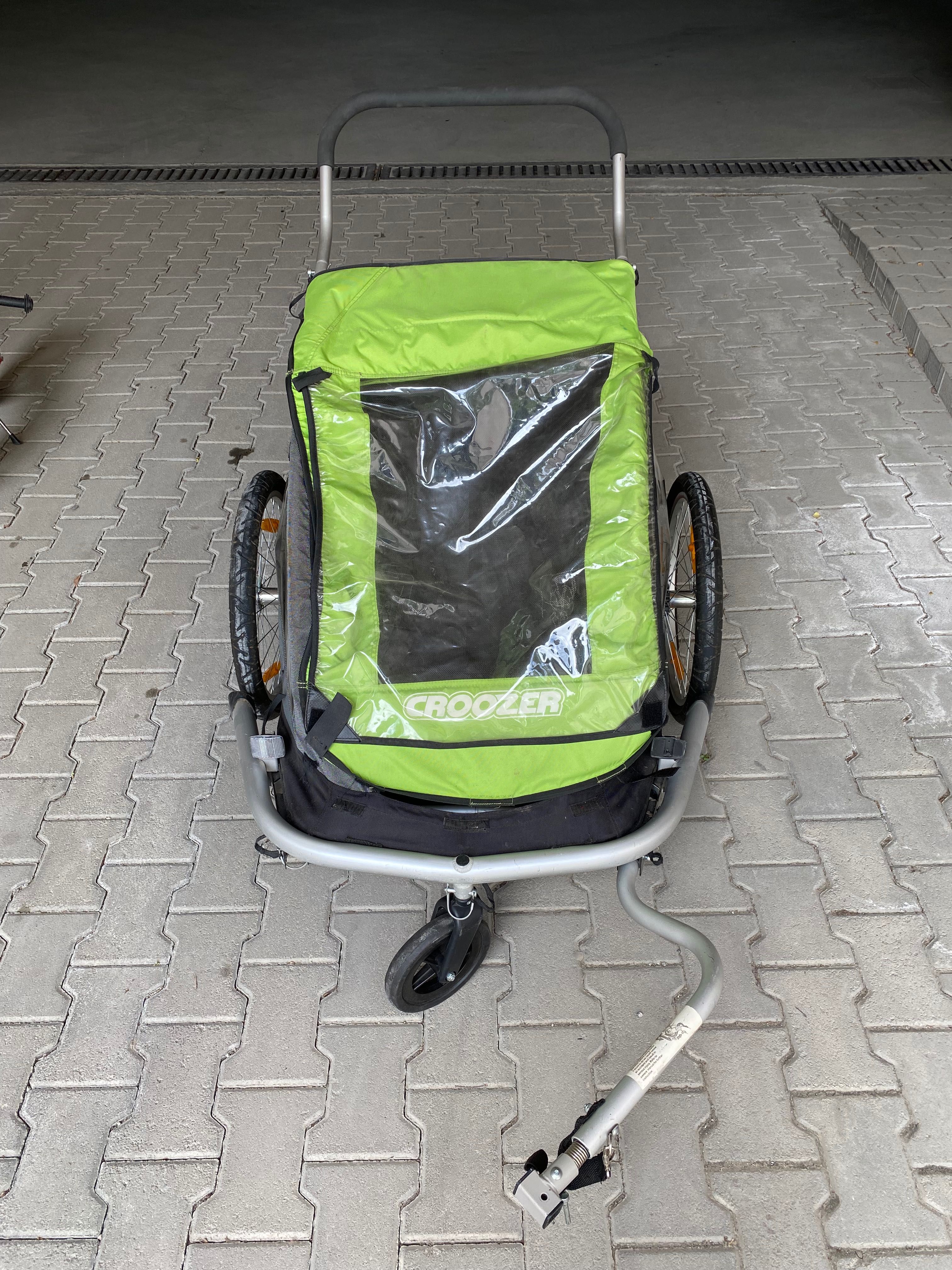 Рикша/количка за близнаци/ Croozer за 2 деца за колело и самостоятелна