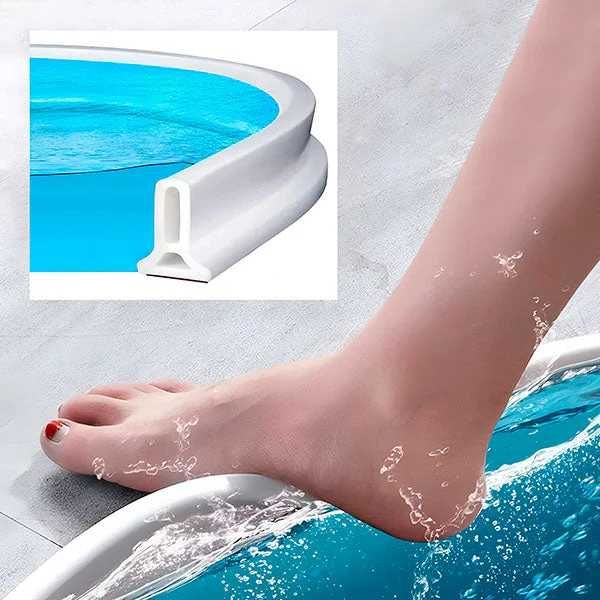 Prag pentru dus din silicon flexibil gri