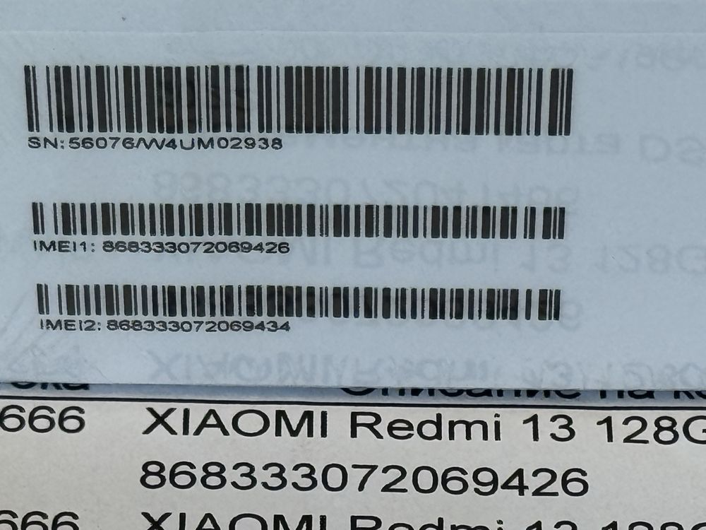 ЗАПЕЧАТАН 128GB Redmi 13 Гаранция Yettel 2028 г. Pearl Pink