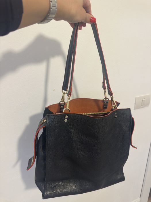 Geanta Musette,piele,stare impecabila,