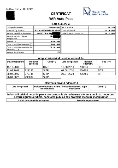 Volkswagen Passat B7 2.0 TDI, 140cp, cutie DSG, an 2011, Proprietar!