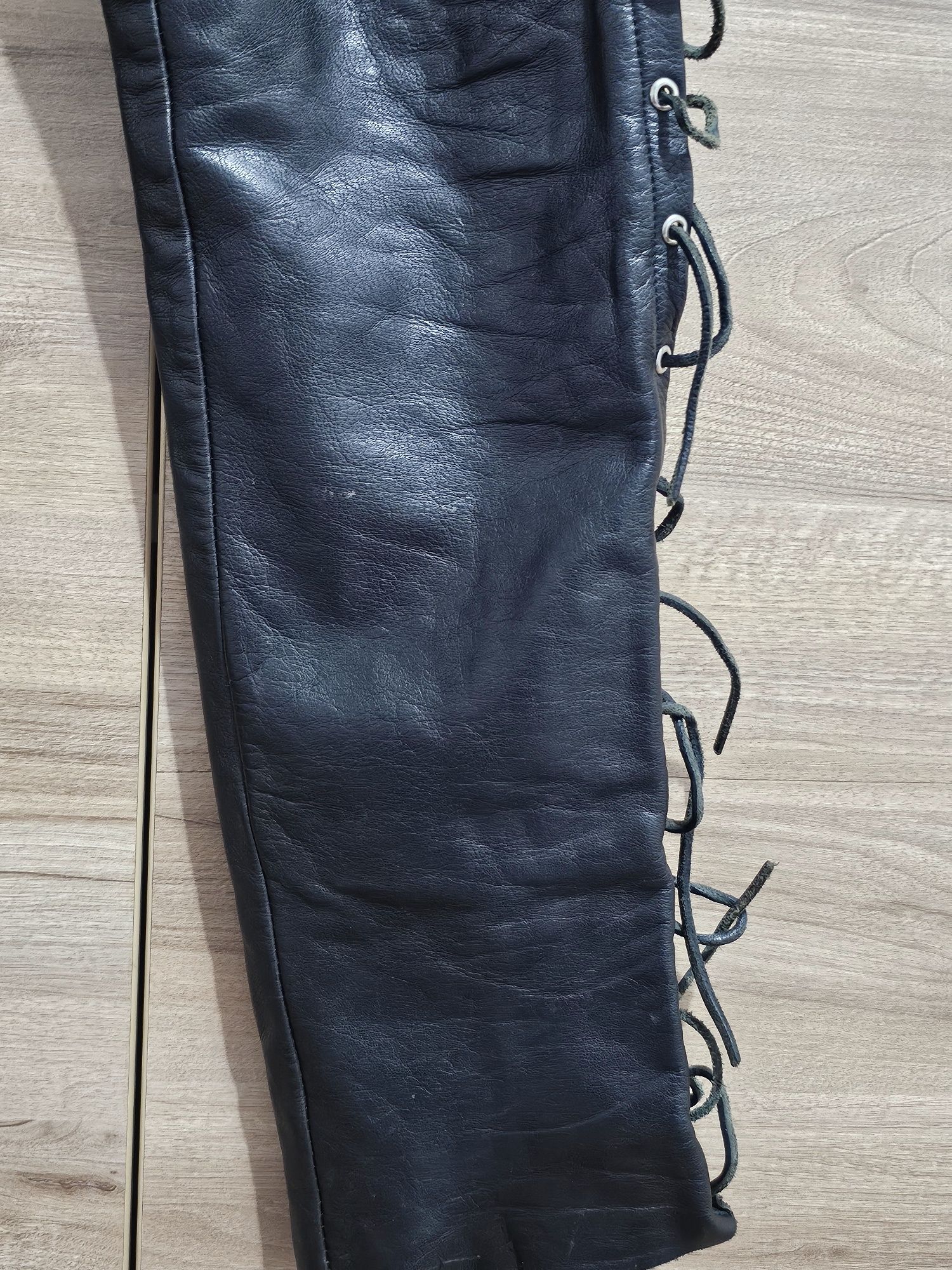 Pantalon din piele, masura S reglabil M