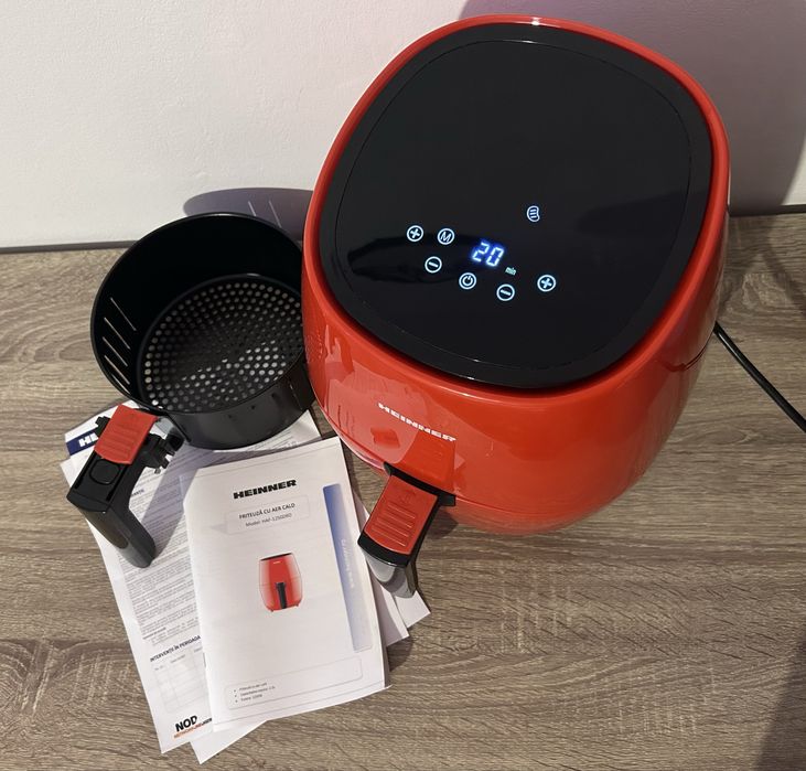 Air Fryer Heinner  – 2.5L, Roșu – ca nou!