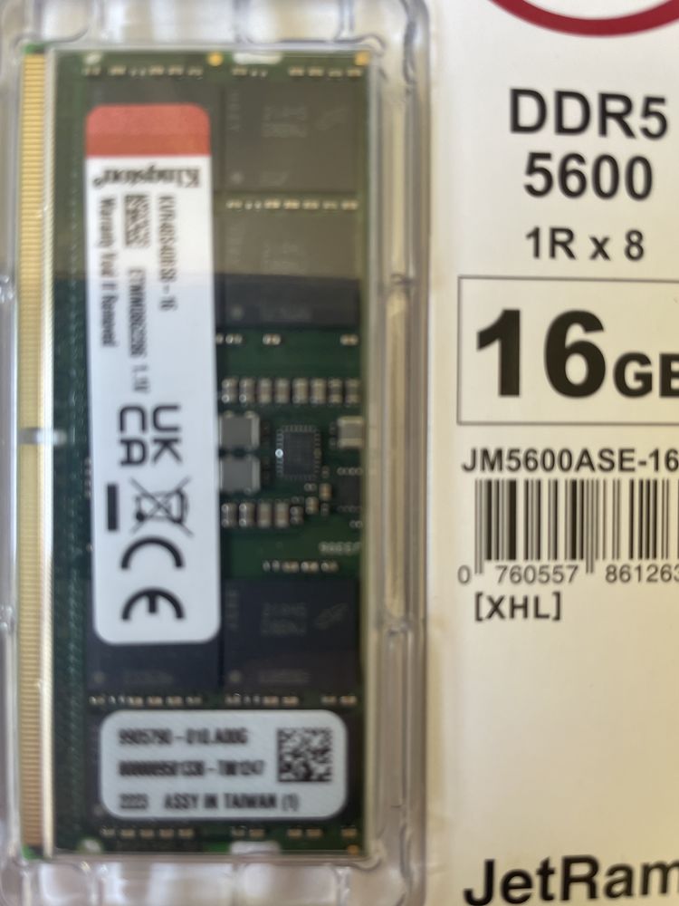 Памет за лаптоп Kingston 16GB DDR5 4800MHz SO-DIMM