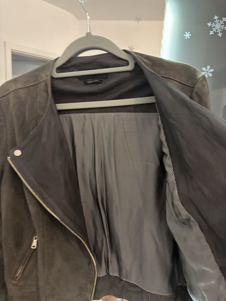 Кожено яке Massimo Dutti, S-M размер