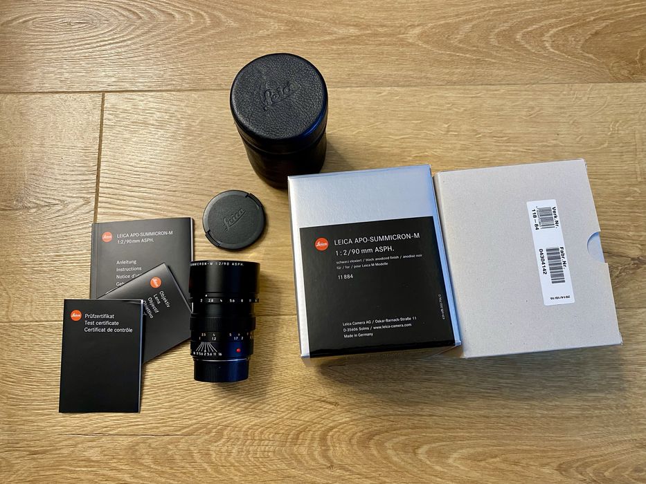 Leica APO Summicron M 90mm F2 ASPH 11884 6-bit negru