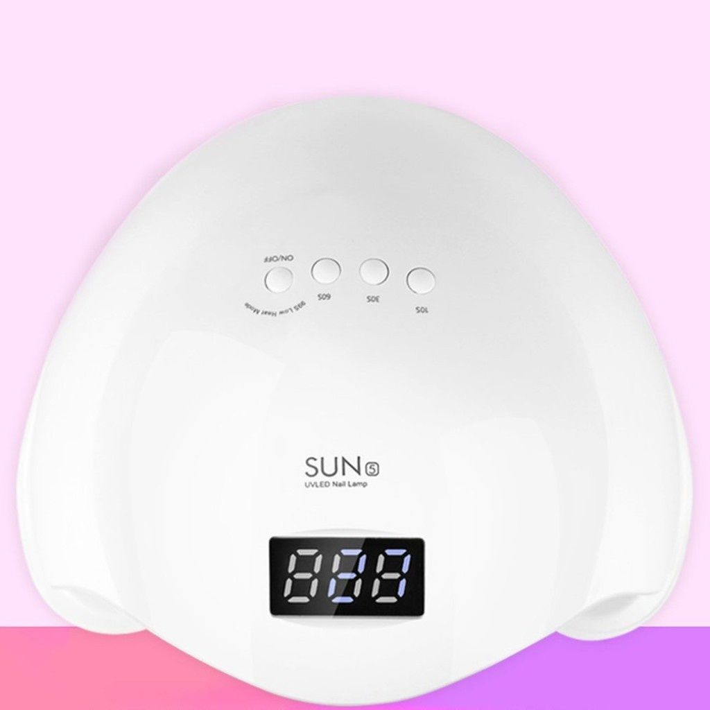 Елегантна и компактна UV LED лампа за нокти SUN5 с висока мощност-48W;