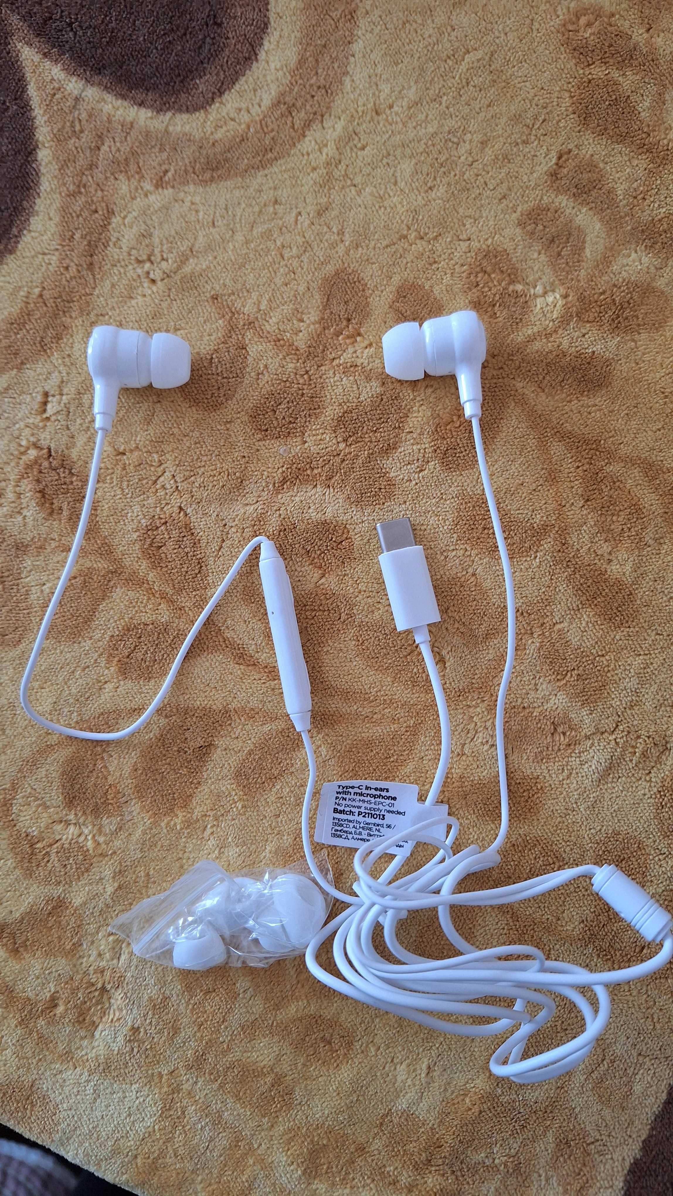 In - Ear слушалки, USB type C