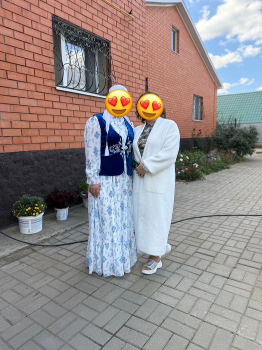 Платье с кажекей