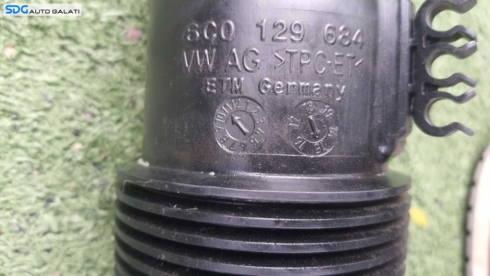 Furtun Conducta Racord Tub Tubulatura Admisie Aer Turbo Turbina Turbosuflanta Skoda Rapid 1.6 TDI 2012 - 2022 Cod 6C0129684 [C1580]