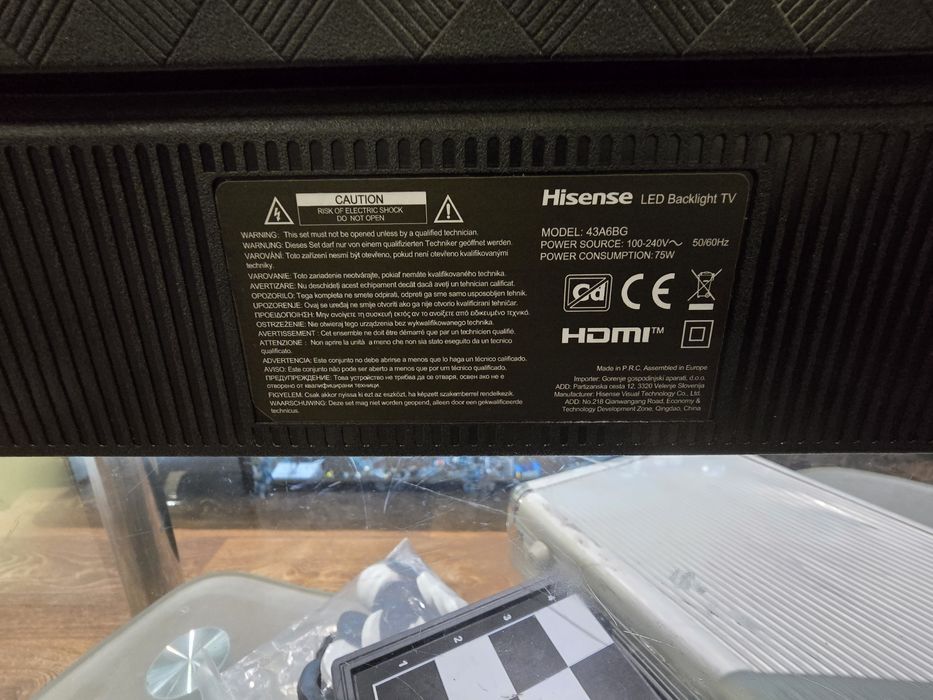 Smart телевизор (TV) Hisense 43A6BG