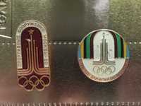 Значки Олимпиада 1980