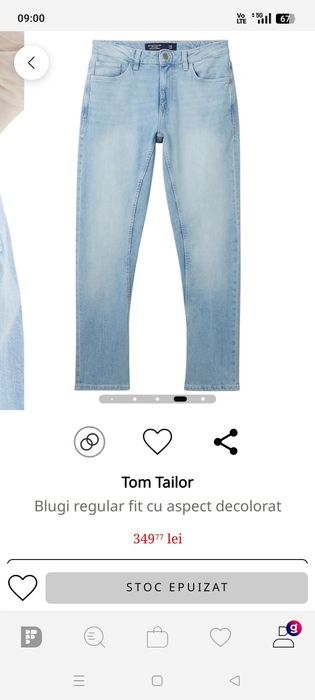 Blugi noi Tom Tailor 31/32 regular fit