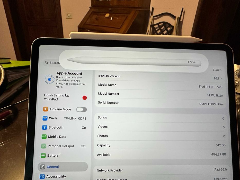 Ipad Pro Gen 1 cu 512GB + Tastatura originala Apple + Apple Pencil