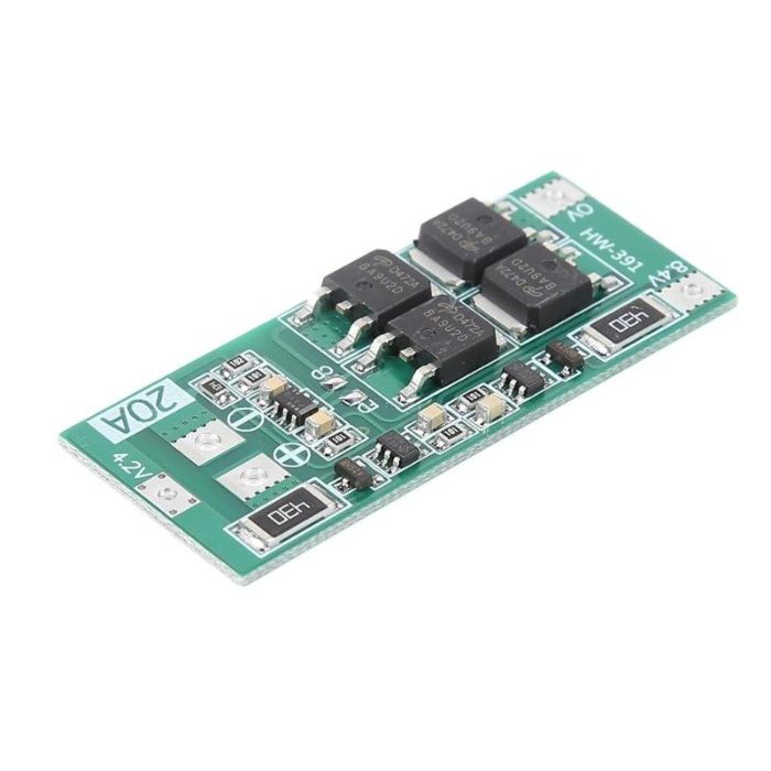 2S BMS 8.4V 20A, защитна платка с балансно зареждане, PCB BMS board