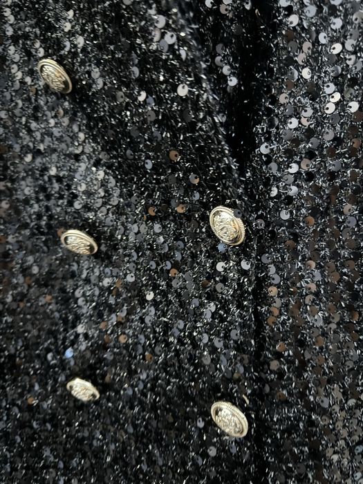 Sacou negru din paiete