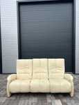 Canapea Living ~ Sufragerie 3 Locuri cu Recliner Piele Naturala