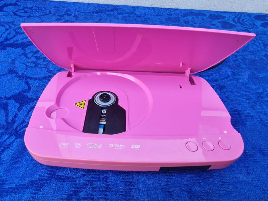 Pink DVD Player | Ar-Tech Model TVPDVDAW09 | SCART OUTPUT