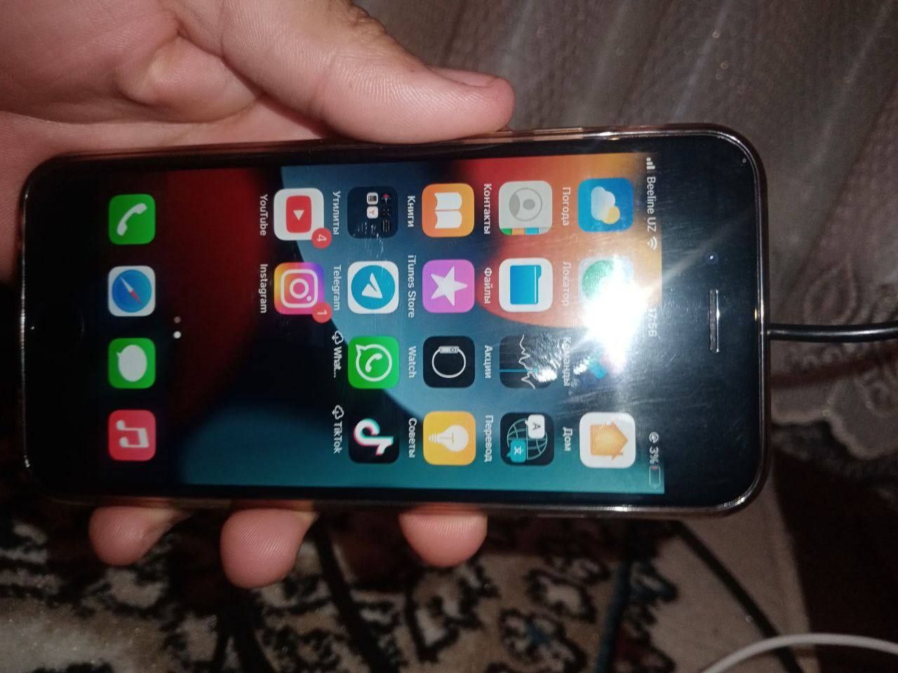 Iphone 6s   bitta batareya alishgan sanstiana zur