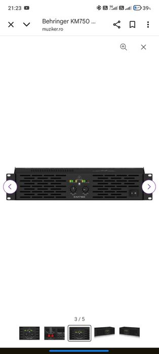 Vând amplificator audio Behringer