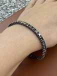Brățară Tennis aur 18k cu diamante naturale negre