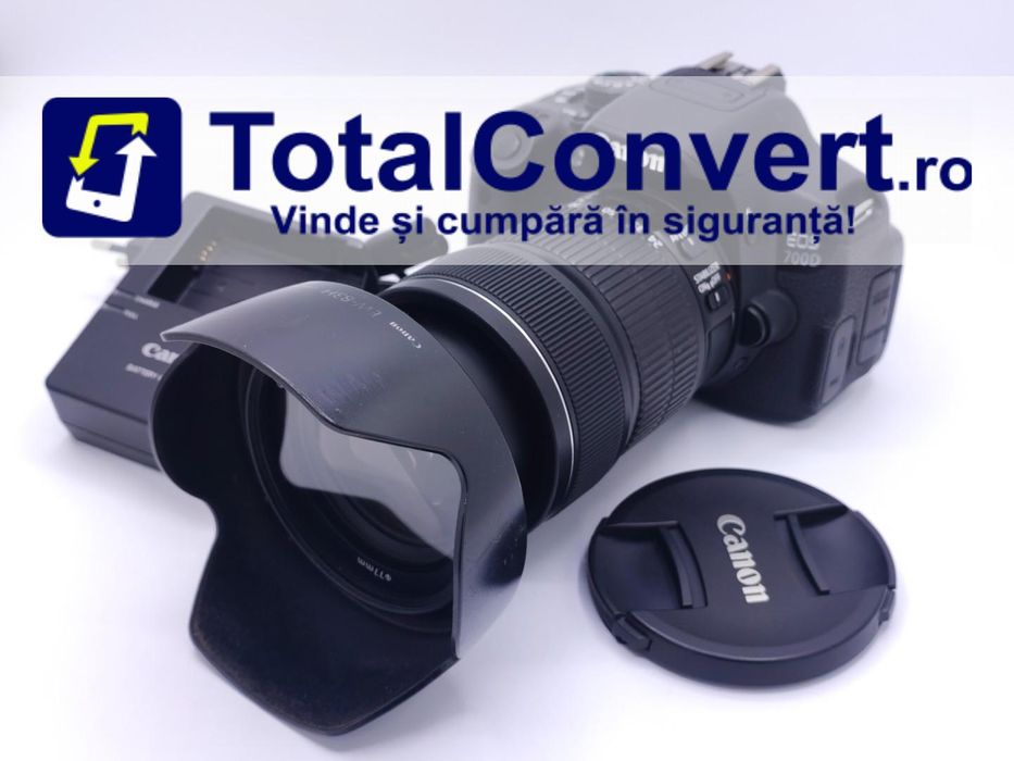 Camera foto DSLR Canon EOS 700D + obiectiv, Garantie 24 luni | #D87813