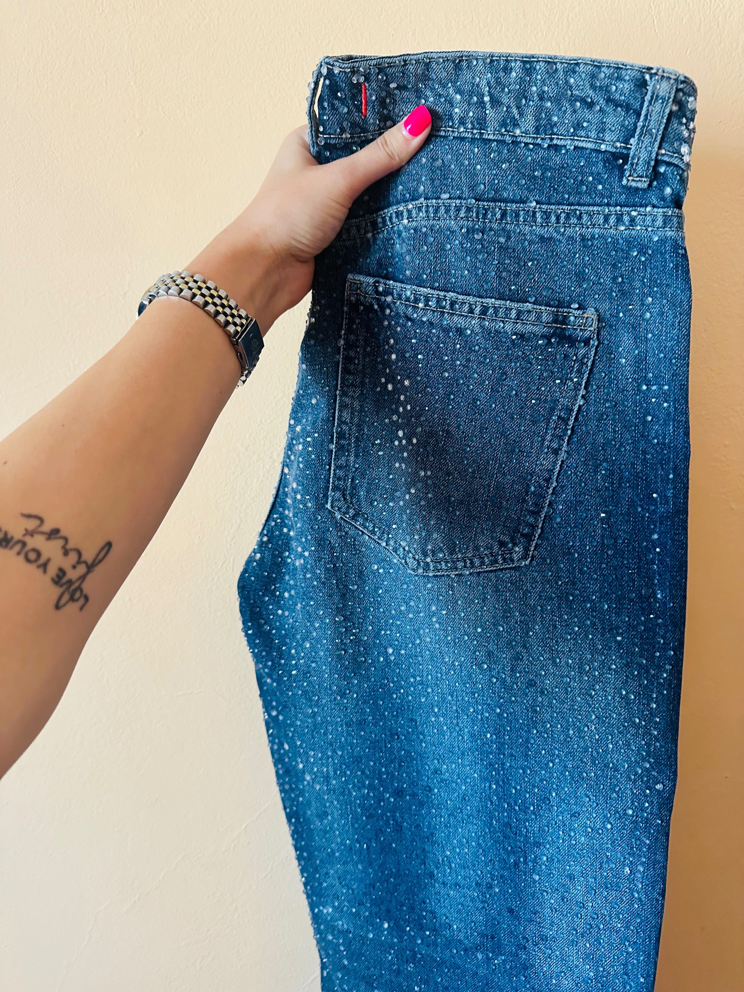Дънки на Zara с камъни