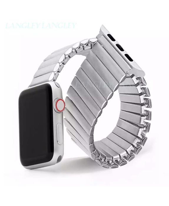 Curea Husar Flexibila Zale Metalice Ceas Apple Husa Folie Silicon