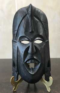 Mască tribala din lemn , sculpata manual, Kenya