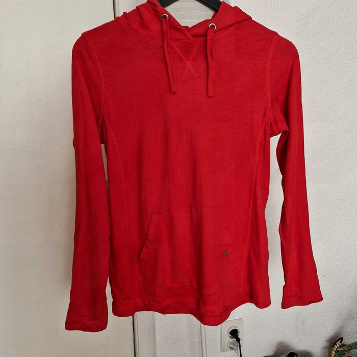 Hanorac roșu din bumbac organic – Esprit, mărime XS