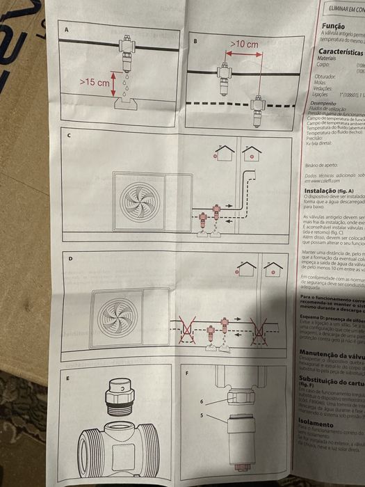 Vand 5 valve antiinghet Calefi,pentru Pompe caldura