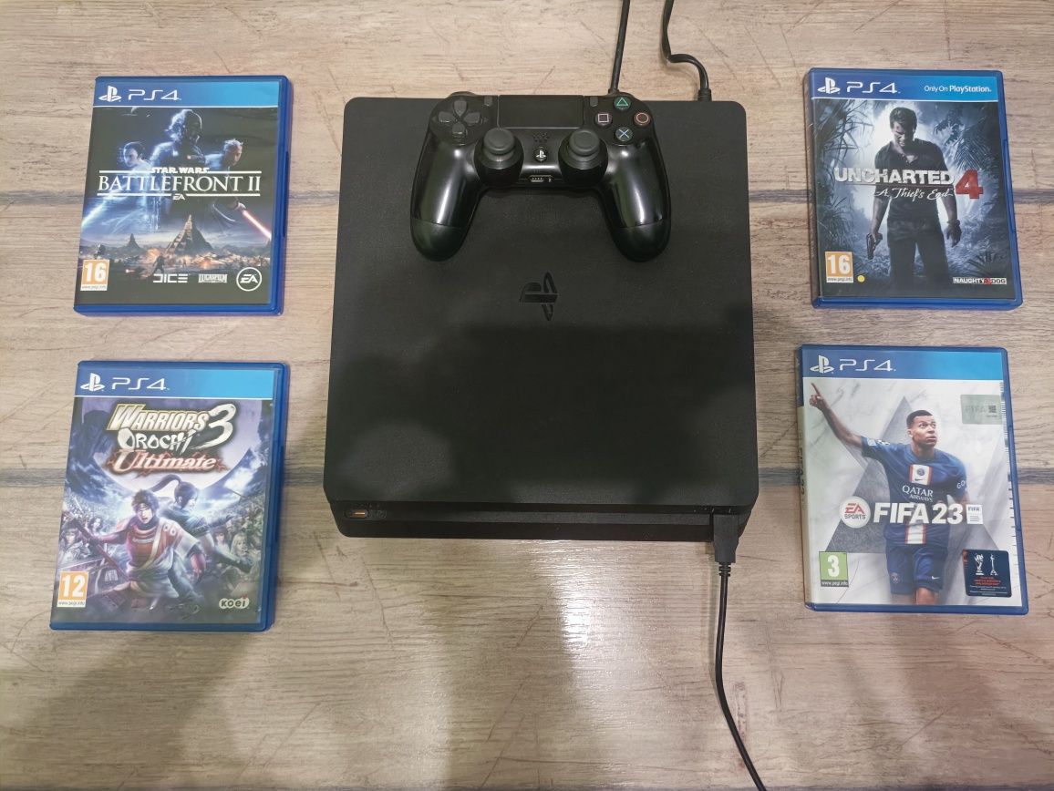 Ps4 1TB + 4 игри