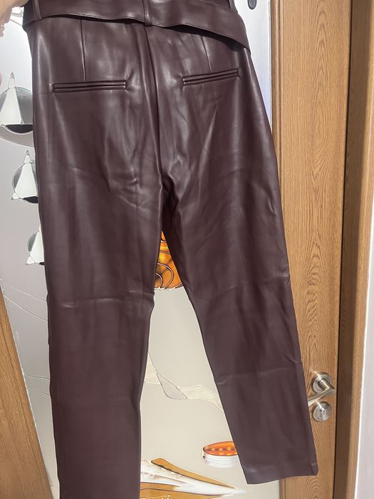 Pantaloni piele ecologica Orsay