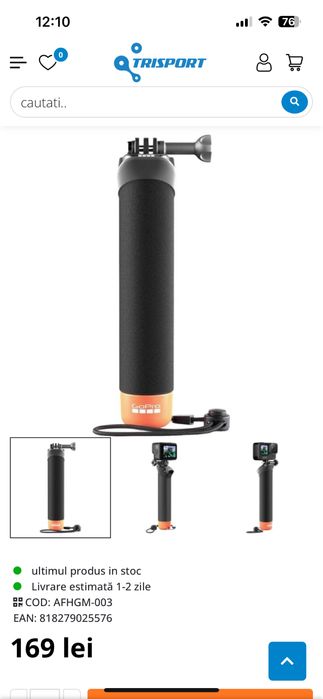 Husa protectie GoPro ORIGINALA, Maner plutitor GoPro