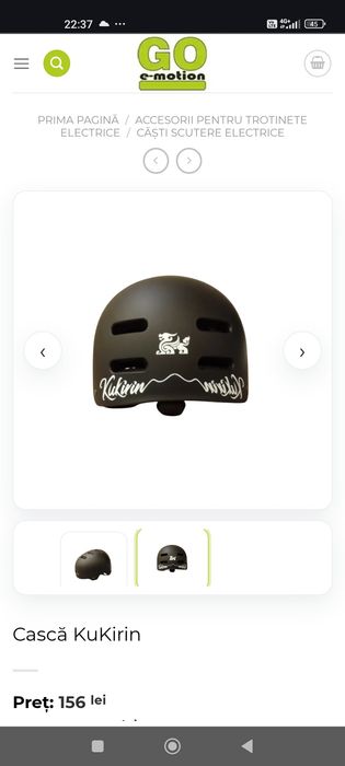 Cască KuKirin pentru trotinete și biciclete - NOUĂ