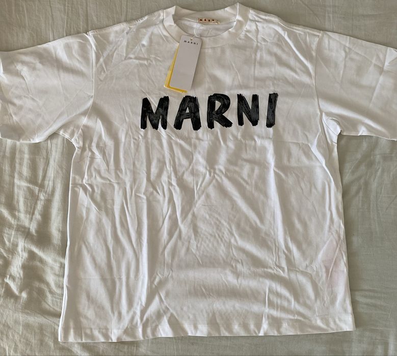 Tricou Marni, nou, alb, marimea 42