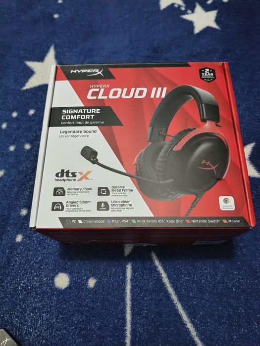 Casti de Gaming Hyperx Cloud 3 III multiplatforma, 3.5mm, USB Garantie