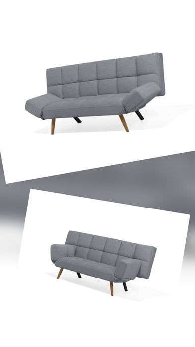 PROMOTIE! NOU Canapea extensibilă "INGARO", gri, click-clack