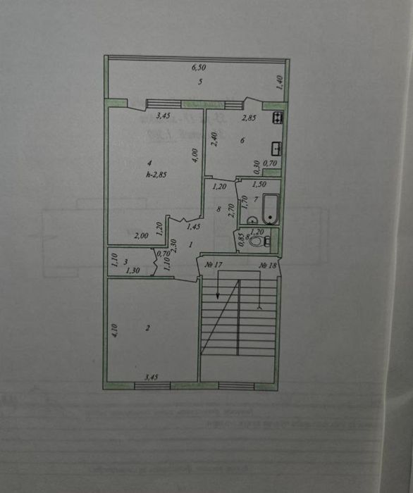 Срочно продается 2 комнатная квартира, юбилейный район.