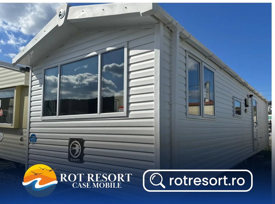 Alta Casă mobilă Swift Soleil nr. 104 | Tâmplărie PVC și Încălzire centrală cu calorifere | 10 x 3 m | 2 dormitoare și 1 baie