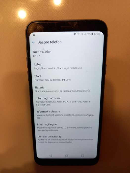 Vand Telefon mobil LG Q7