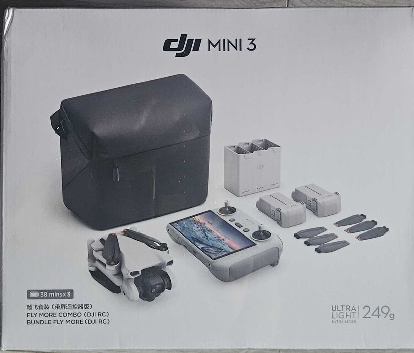 DRONA DJI MINI 3 Fly More Combo + SmartController