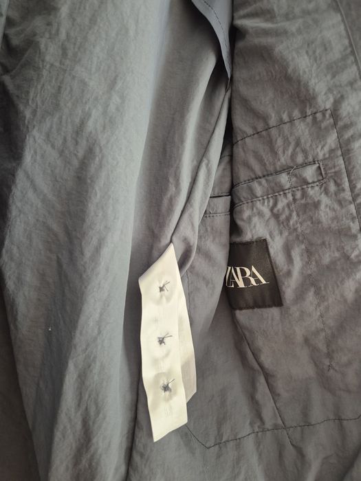 Vand sacou barbatesc Zara, culoare gri, marimea M, nou cu eticheta