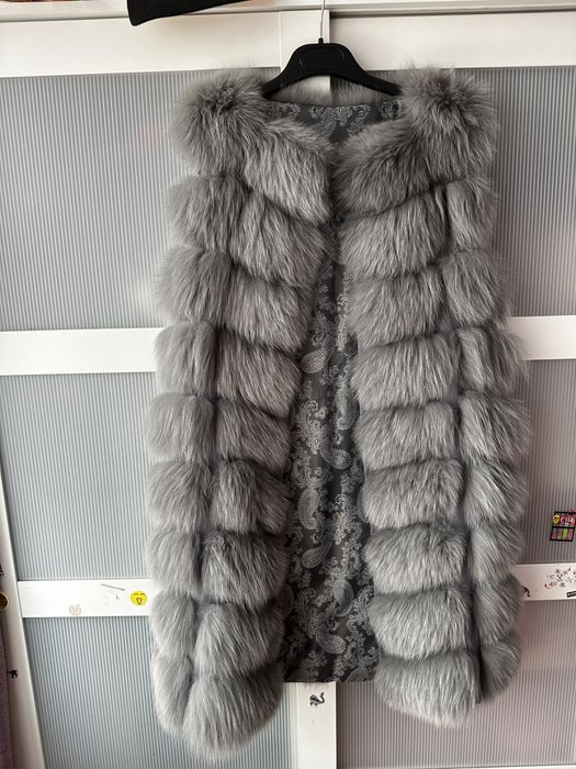 Vesta Blana Naturala de Vulpe