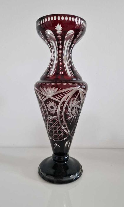 VAZA CRISTAL Rosu Rubin 32 cm