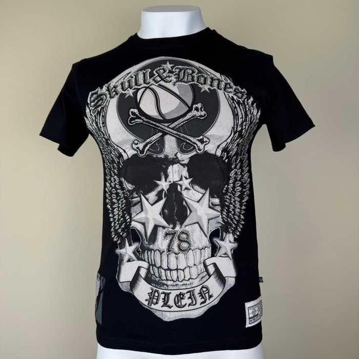 Philipp Plein Black Cotton Tshirt